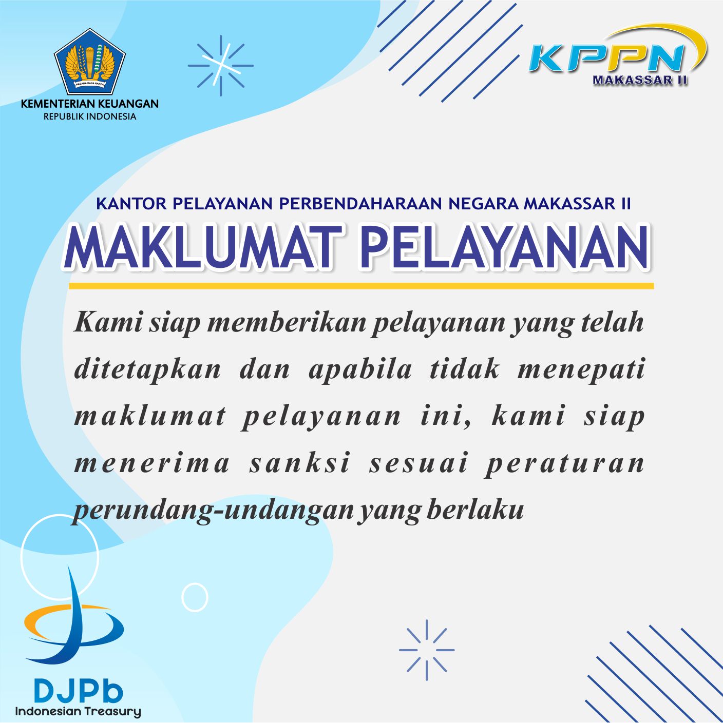 Maklumat Pelayanan KPPN Makassar II