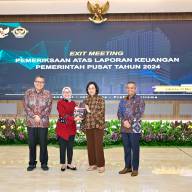 Menkeu Hadiri Exit Meeting Pemeriksaan LKPP Tahun 2024 di BPK