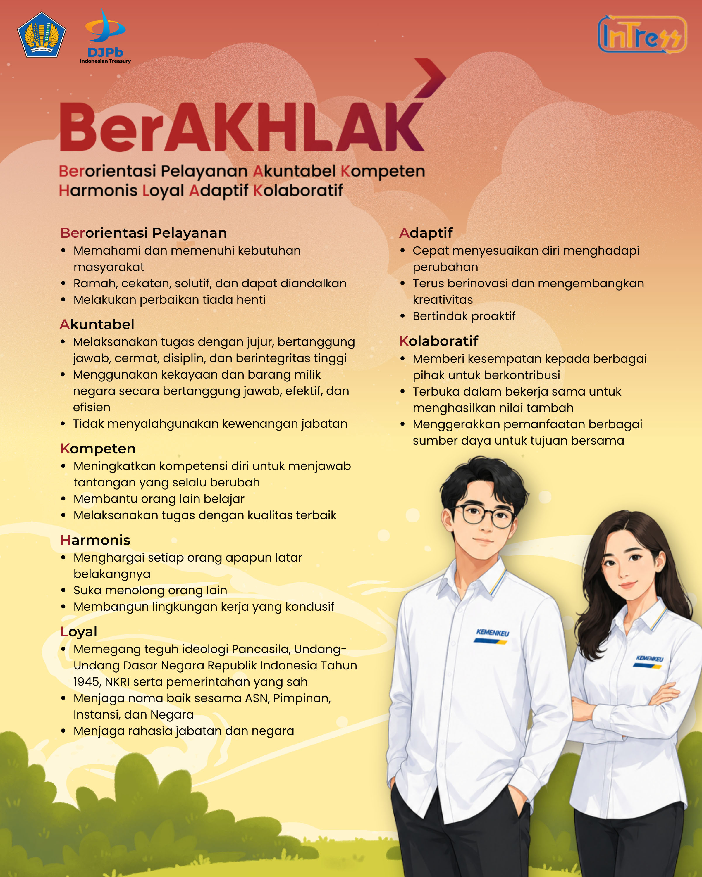 ASN BerAKHLAK Kanwil DJPb Provinsi Bengkulu