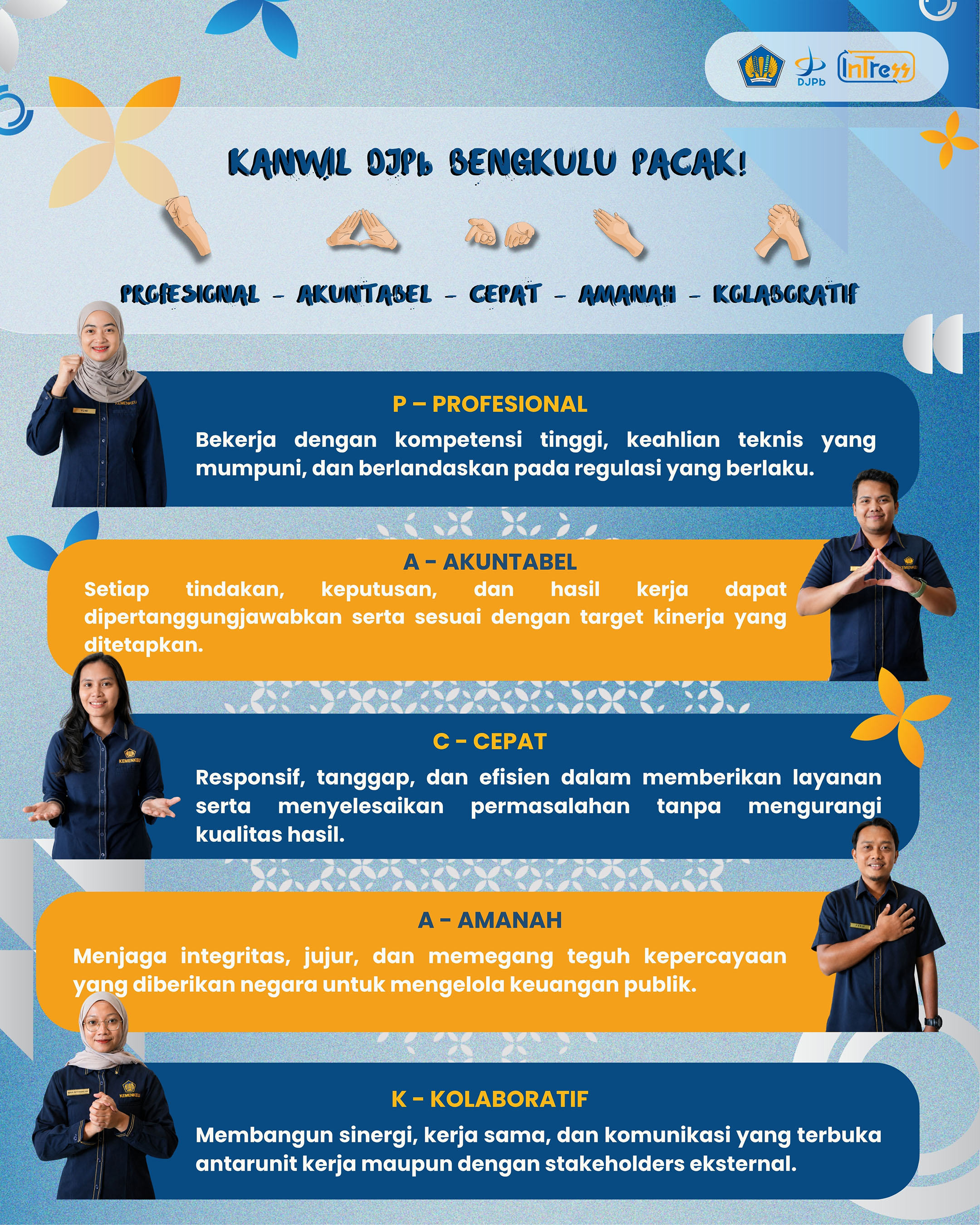 PACAK Motto Kanwil DJPb Provinsi Bengkulu