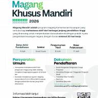 Program Magang Khusus Mandiri Kementerian Keuangan Tahun 2026