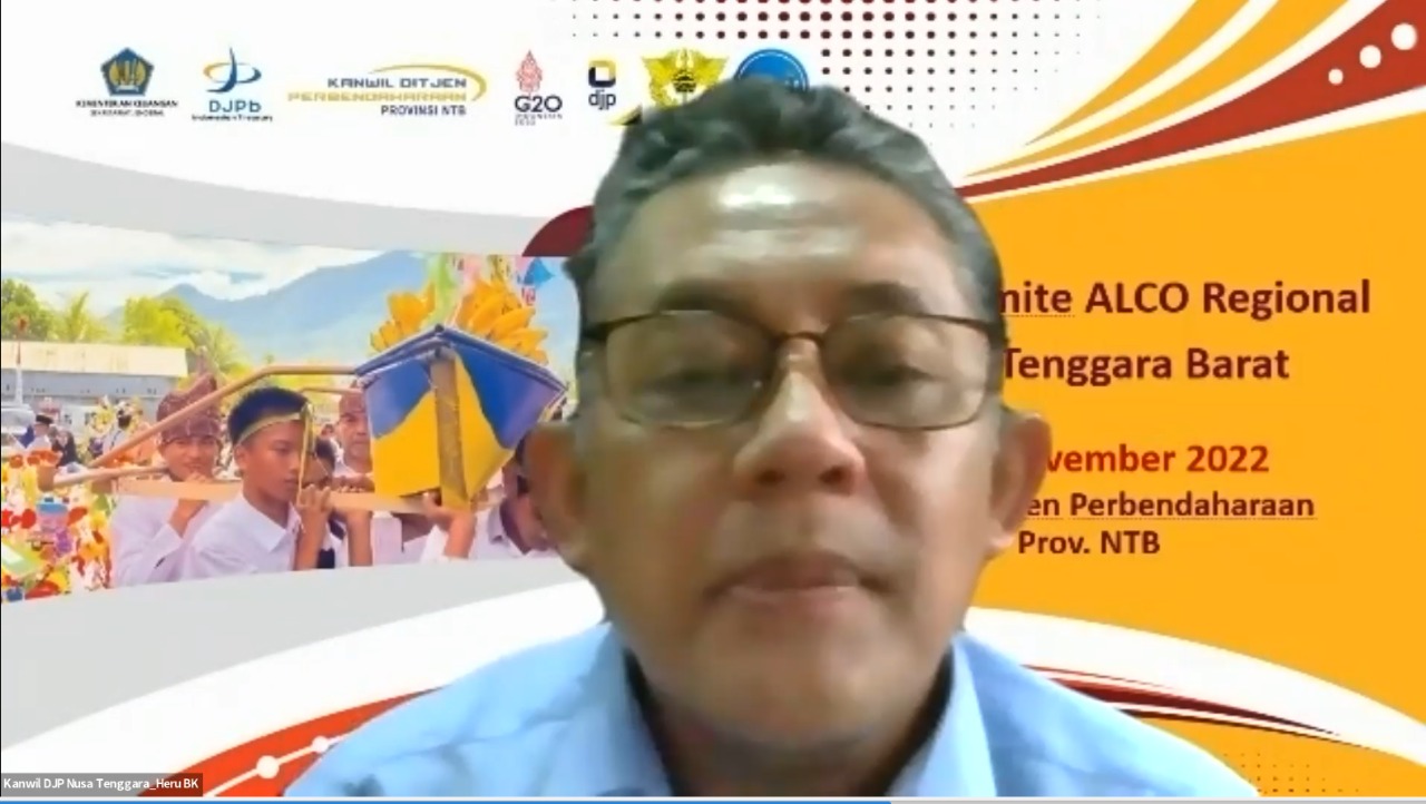 Bapak Heru Budi Kusumo selaku Kepala Bidang DP3 Kanwil DJP Nusa Tenggara