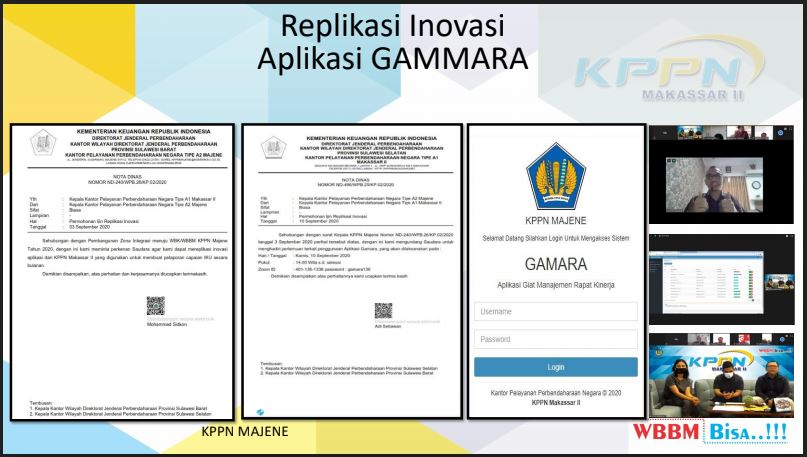 Replikasi Inovasi Aplikasi GAMMARA KPPN Makassar II