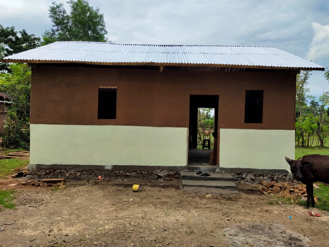 Rumah layak huni Desa Kampung Beru, Kec. Polongbangkeng Utara - Progress Penyaluran Dana Desa Kab. Takalar dan Kab. Gowa tahun 2021 melalui KPPN Makassar II 