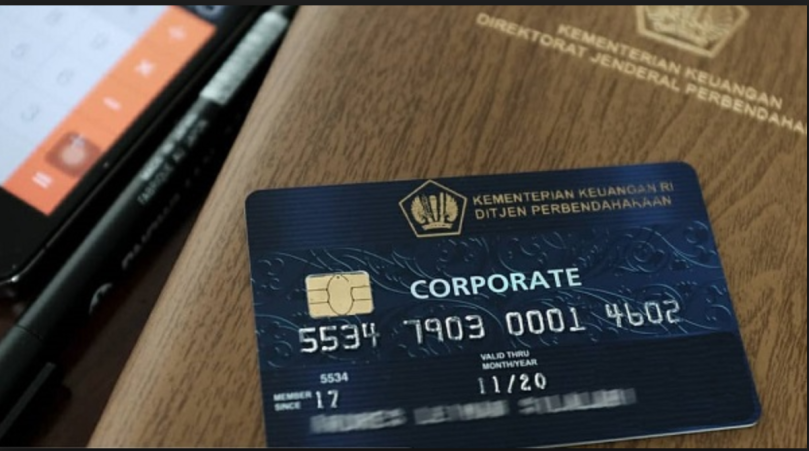 Contoh kartu kredit pemerintah (KKP)