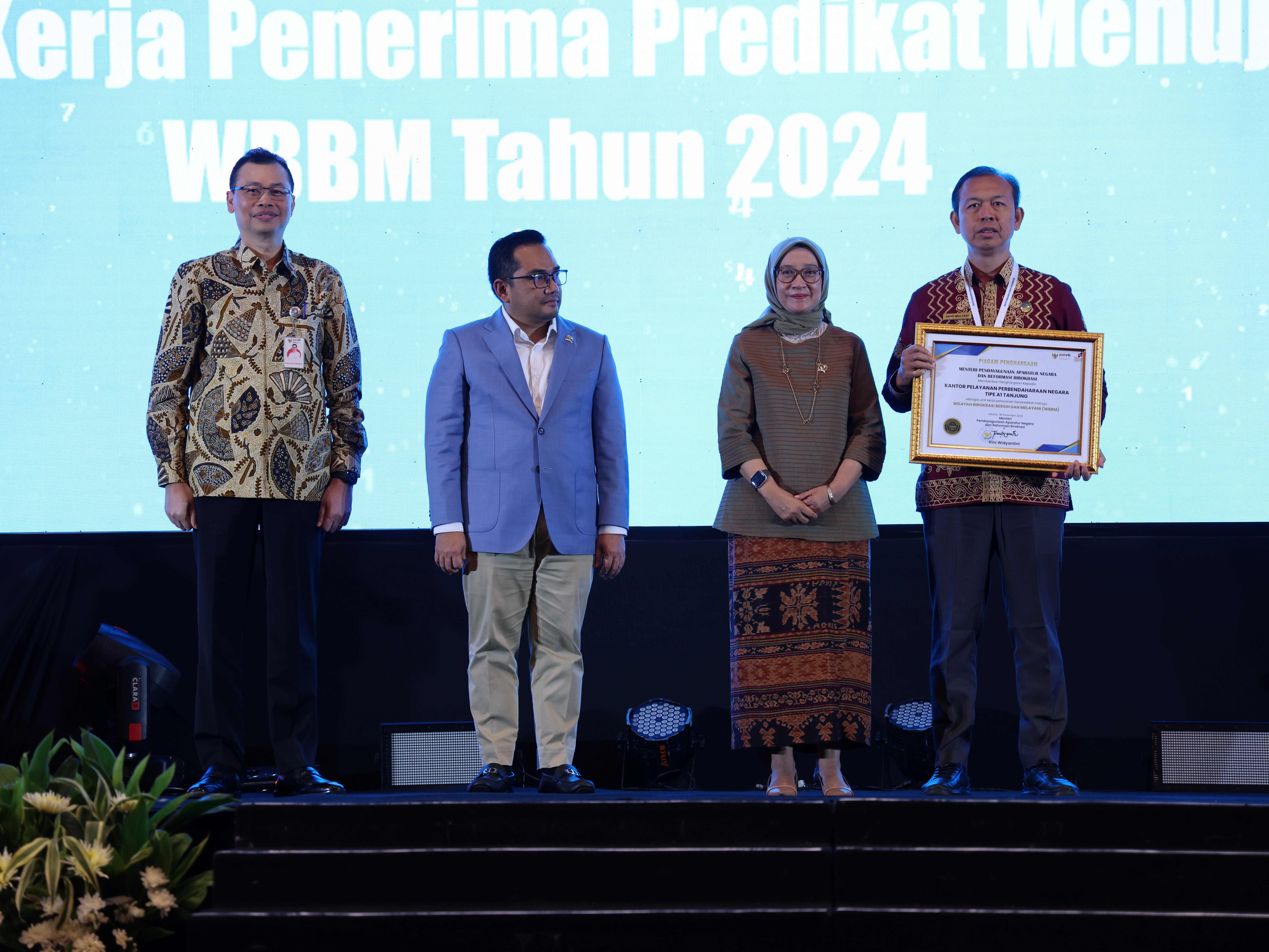 PADA TAHUN 2024 KPPN TANJUNG BERHASIL MERAIH PREDIKAT WBBM 